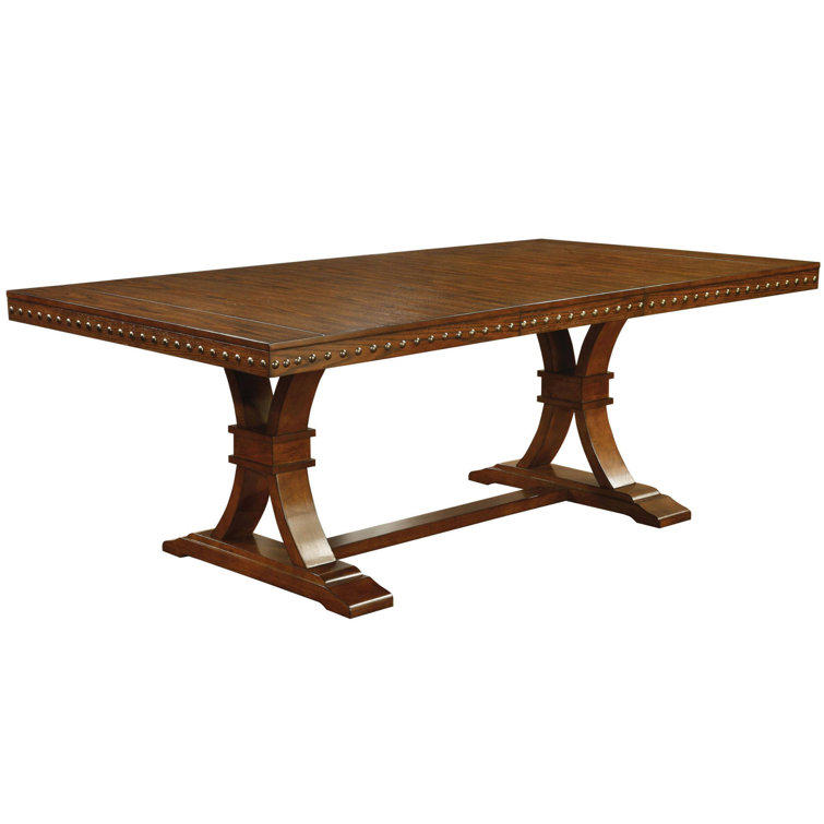 Charlton Home® Arvika Extendable Trestle Dining Table Wayfair